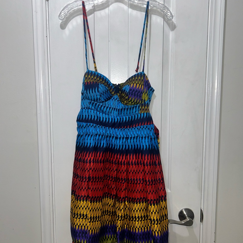 Rubber Ducky Productions, Inc. Multicolor Strappy Mini Dress